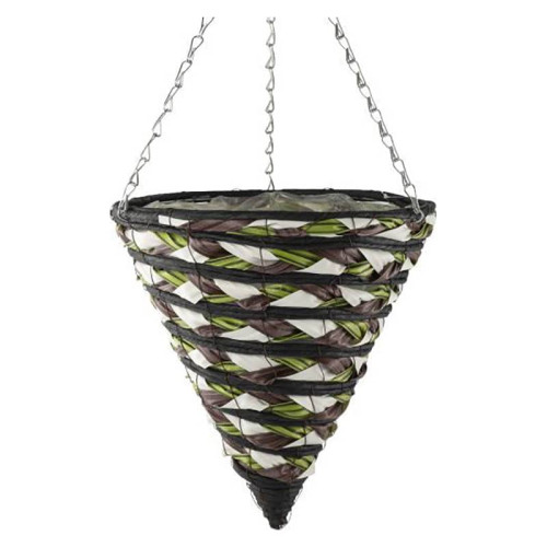 14 Inch Round Akita Cone All Weather Hanging Basket