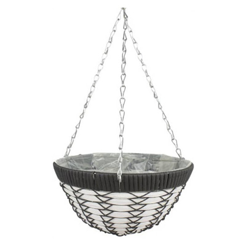 14 Inch Round Emie Shan All Weather Hanging Basket