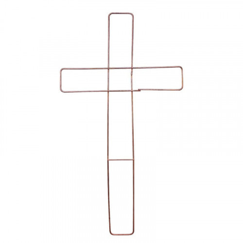 15 Inch Wire Wreath Cross Frame