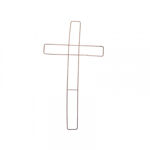 18 Inch Wire Wreath Cross Frame - Pack of 5