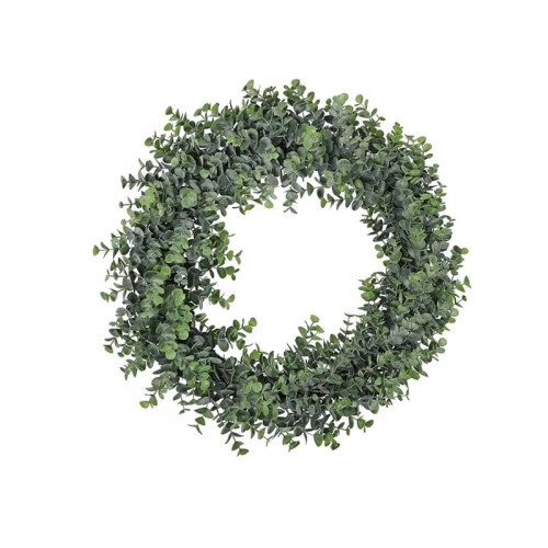 40cm Frosted Eucalyptus Wreath