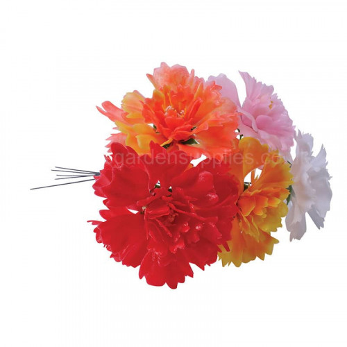 9 Inch Assorted Coloured Plastic Sharon Roses - Box of 100