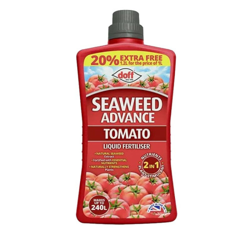 Doff Seaweed Advance Tomato Liquid Fertiliser - 1L Plus 20% Extra Free