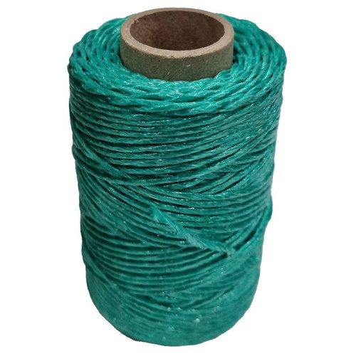 Green Braided Polyethylene Rasp Twine with Extended Core - 75m