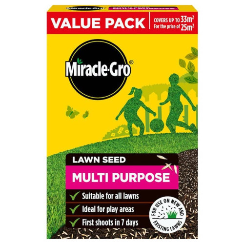 Miracle Gro Evergreen Multi-Purpose Lawn Seed Value Pack - 1kg 33m2