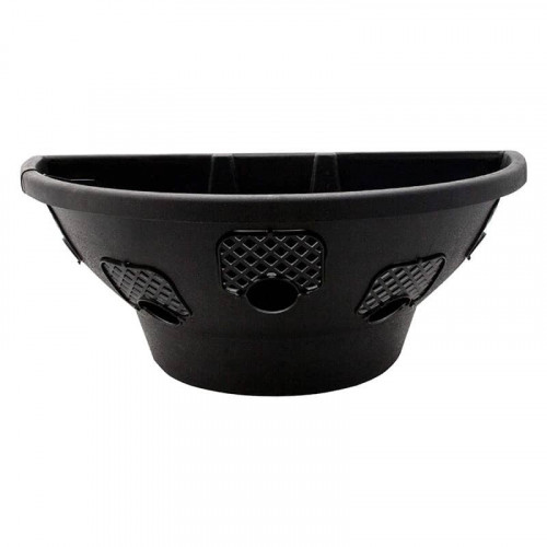 20 Inch Plantopia Easy Fill Black Wall Mounted Basket