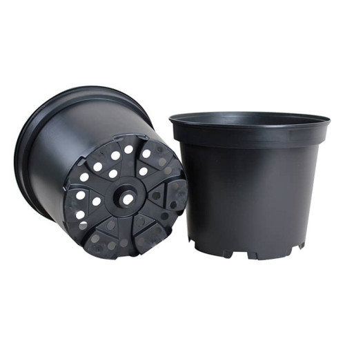 Soparco SX Black Plastic Container Pot 13cm - 1L (Net of 108 pots)