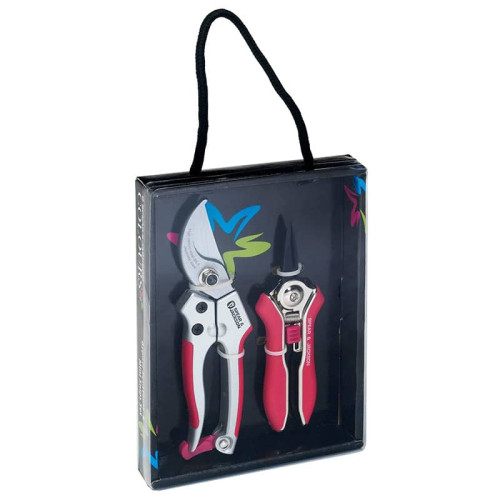 Spear and Jackson Colours Collection Bypass Secateurs and Mini Snips Set