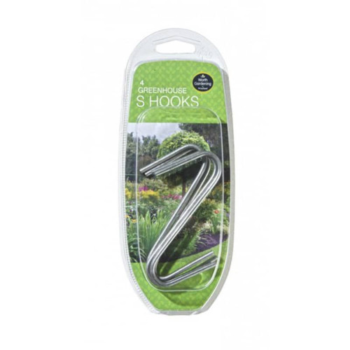 Pack of 4 Steel S Hooks