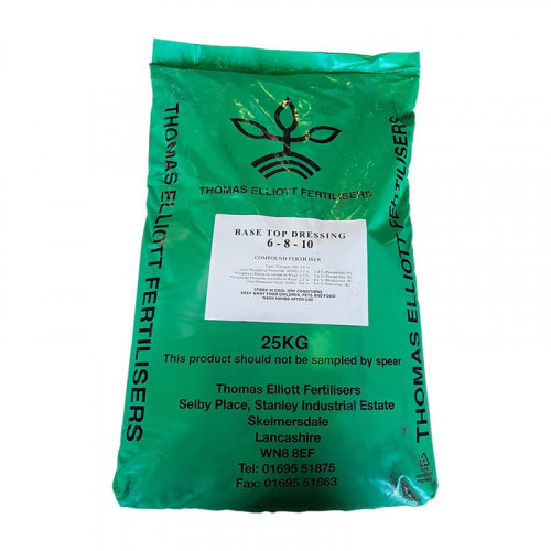 Thomas Elliott Base and Top Dressing All Purpose 6-8-10 Fertiliser - 25kg