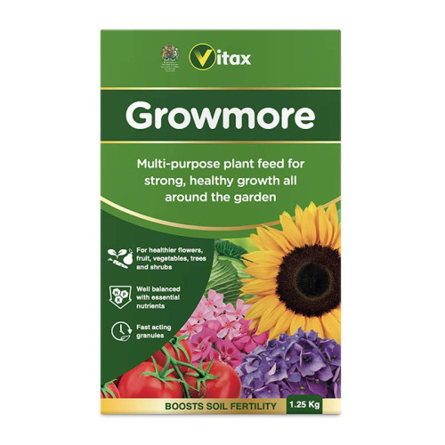 Vitax Growmore Garden Fertiliser - 1.25kg