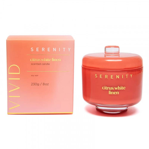 Vivid Serenity Citrus Linen 2 Wick Candle
