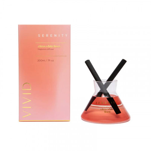 Vivid Serenity Citrus White Linen 200ml Diffuser
