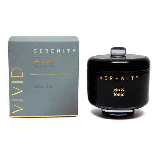 Vivid Serenity Gin and Tonic 2 Wick Candle