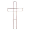 15 Inch Wire Wreath Cross Frame