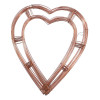18 Inch Wire Heart Wreath - Pack of 5