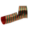 2 Inch Green Tartan Ribbon - 50 Yard Roll