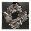 30cm Silver Glitter and Cinnamon Wreath