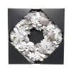 30cm Woodland Frost Wreath with Snowflakes