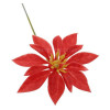 5 Inch Large Red Plastic Poinsettia Flower - Pack of 100