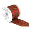 63mm Wired Edge Tartan Ribbon - 10 Yard Roll