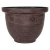 Celtic Round Plastic Brown 36cm Planter