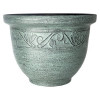 Celtic Round Plastic Green 36cm Planter