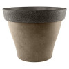 Diablo Round Plastic Brown 39cm Planter