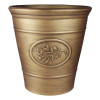Olive Round Plastic Gold 40cm Planter