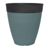 Tall Gala Round Plastic Lagoon Teal 35cm Planter