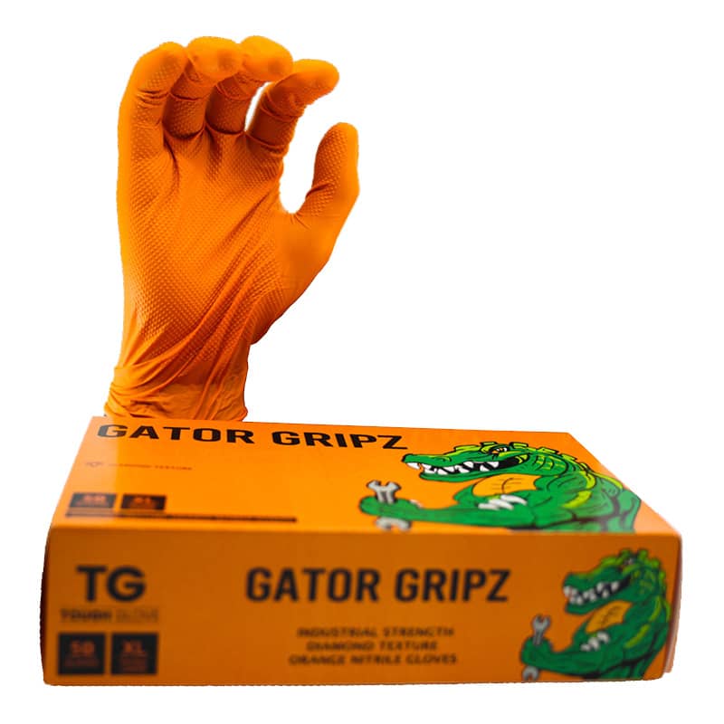 Gomme Gator 9cm OrangeLime 5pcs